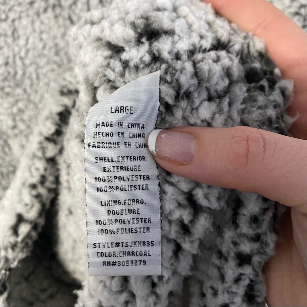 Thread & Supply Gray Sherpa Vest - Picture 4 of 5
